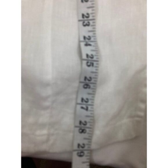 Womens Cynthia Rowley Linen Beaded Tunic Top White S - Picture 10 of 10